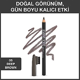 Maybelline Quick Shaper - Kaş Şekillendirici Kalem No: 05 Deep Brown - 2