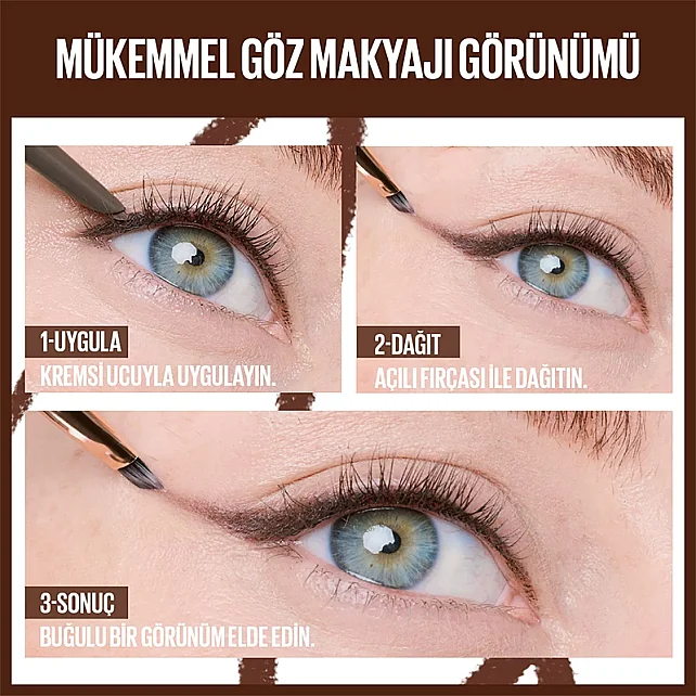 Maybelline Sculpting Stix - Çift Uçlu Göz Kalemi No: 015 Smooth Espresso/ Soğuk Kahve - 4