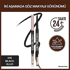 Maybelline Sculpting Stix - Çift Uçlu Göz Kalemi No: 016 Black Blur/ Siyah - 2