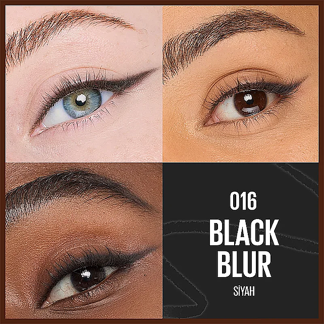 Maybelline Sculpting Stix - Çift Uçlu Göz Kalemi No: 016 Black Blur/ Siyah - 3