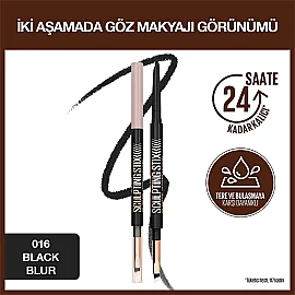 Maybelline Sculpting Stix - Çift Uçlu Göz Kalemi No: 016 Black Blur/ Siyah - 2