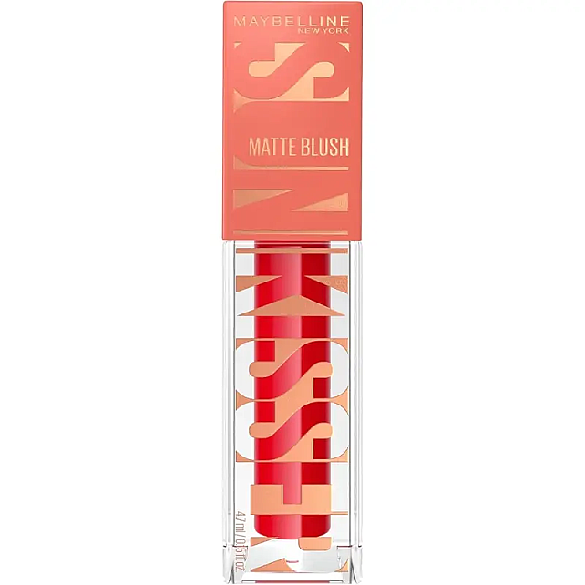 Maybelline Sunkisser Matte Blush - Likit Mat Allık No: 36 Spicy Red - 2