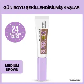 Maybelline Super Lock Brow Glue Eyebrow Gel - Kaş Sabitleyici Maskara No: 257 Medium Brown 7ml - 4