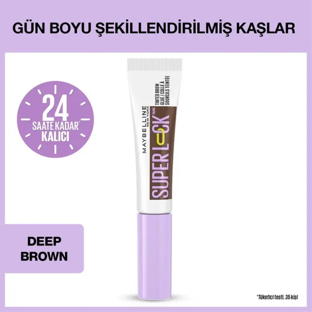 Maybelline Super Lock Brow Glue Eyebrow Gel - Kaş Sabitleyici Maskara No: 260 Deep Brown 7ml - 3