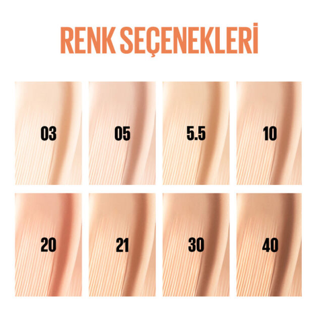 Maybelline Super Stay Skin Tint Vitamin C - Serum Fondöten No: 10 - 3