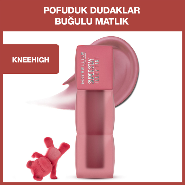 Maybelline Super Stay Teddy Tint - Likit Mat Ruj No: 55 Kneehigh - 2