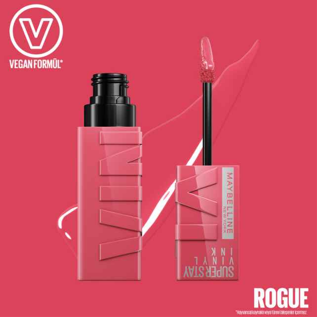 Maybelline Super Stay Vinyl Ink - Likit Parlak Ruj No: 145 Rogue - 3