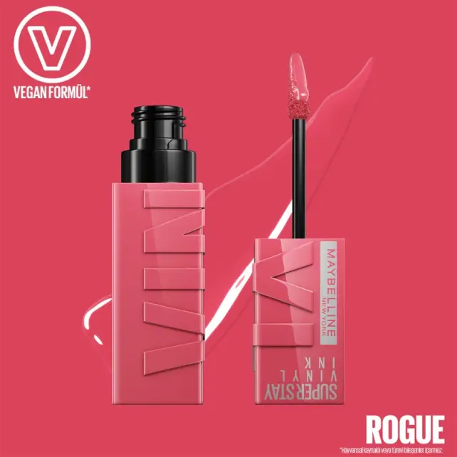 Maybelline Super Stay Vinyl Ink - Likit Parlak Ruj No: 145 Rogue - 3