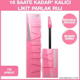 Maybelline Super Stay Vinyl Ink - Likit Parlak Ruj No: 155 Upbeat - 2