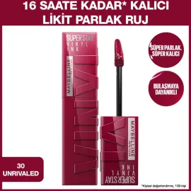 Maybelline Super Stay Vinyl Ink - Likit Parlak Ruj No: 30 Unrivaled - 2