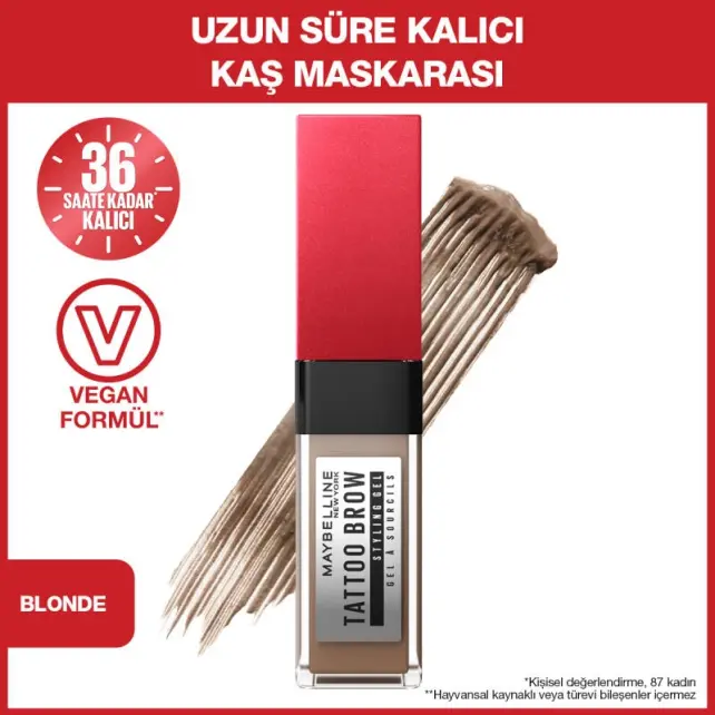 Maybelline Tattoo Brow Styling Gel - Kaş Maskarası No: 250 Blonde - 2