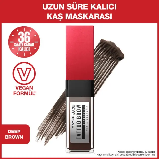 Maybelline Tattoo Brow Styling Gel - Kaş Maskarası No: 260 Deep Brown - 2