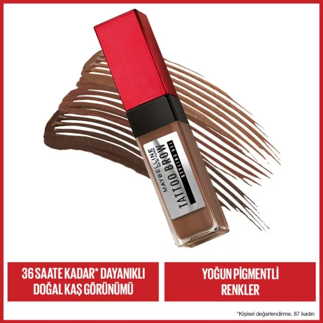 Maybelline Tattoo Brow Styling Gel - Kaş Maskarası No: 260 Deep Brown - 3