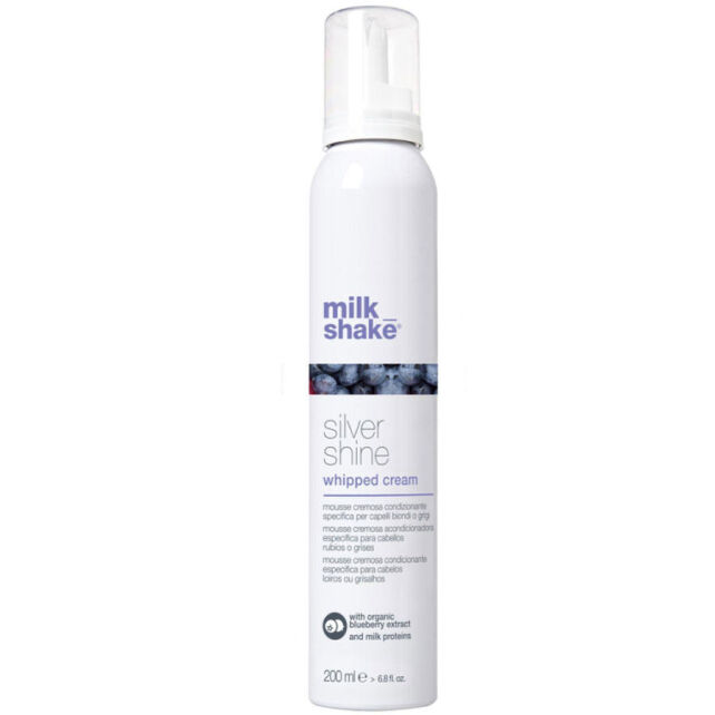 Milk Shake Silver Shine Whipped Cream - Mor Bakım Köpüğü 200ml Milk Shake Silver Shine Whipped Cream - Mor Bakım Köpüğü 200ml