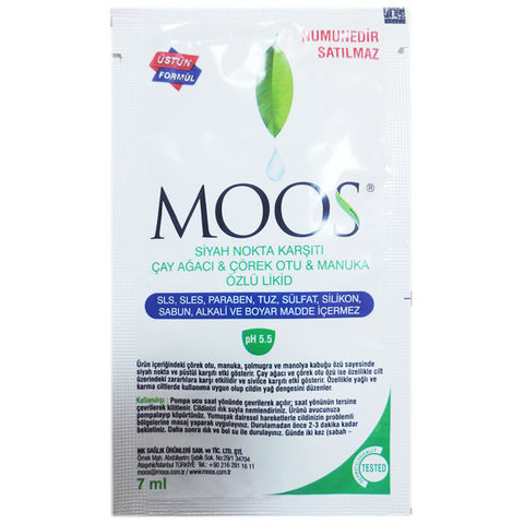Moos Siyah Nokta Karşıtı Çay Ağacı& Çörek Otu Özlü Likid Temizleyici 7ml Moos Siyah Nokta Karşıtı Çay Ağacı& Çörek Otu Özlü Likid Temizleyici 7ml