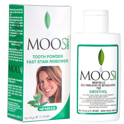 Moos Dent - Mentollü Diş Parlatma Tozu Moos Dent - Mentollü Diş Parlatma Tozu