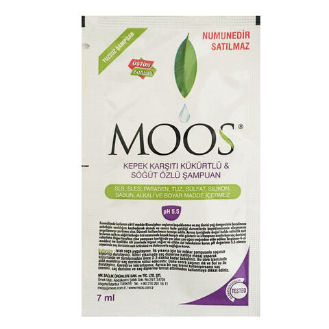 Moos Kepeğe Karşı Etkili Kükürtlü Şampuan 7ml Moos Kepeğe Karşı Etkili Kükürtlü Şampuan 7ml