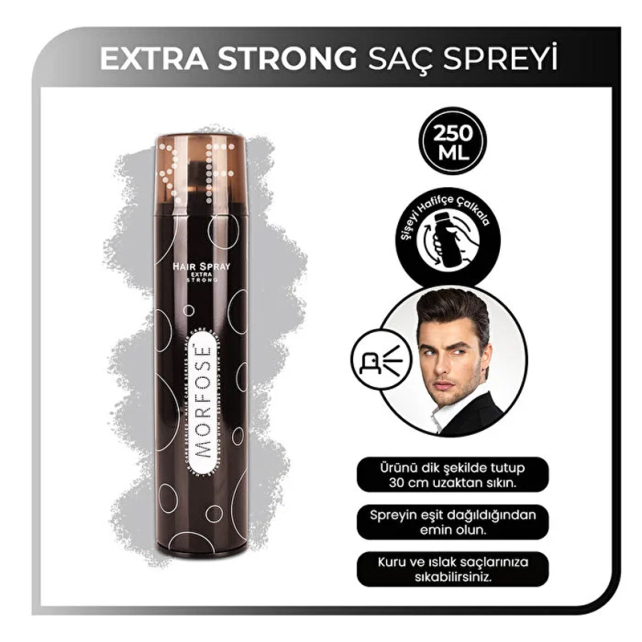 Morfose Extra Strong - Extra Tutucu Saç Spreyi 250ml - 4