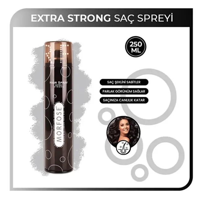 Morfose Extra Strong - Extra Tutucu Saç Spreyi 250ml - 3