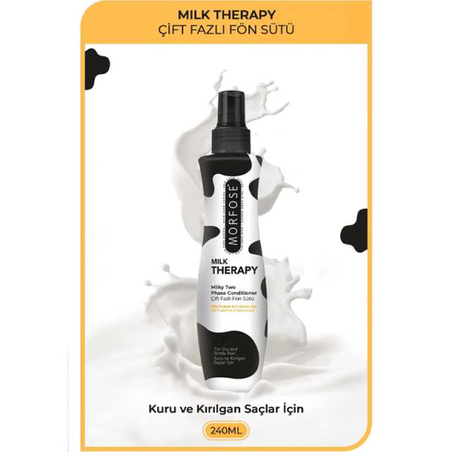 Morfose Milk Therapy Milk Two Conditioner - Çift Fazlı Fön Sütü 240ml - 2
