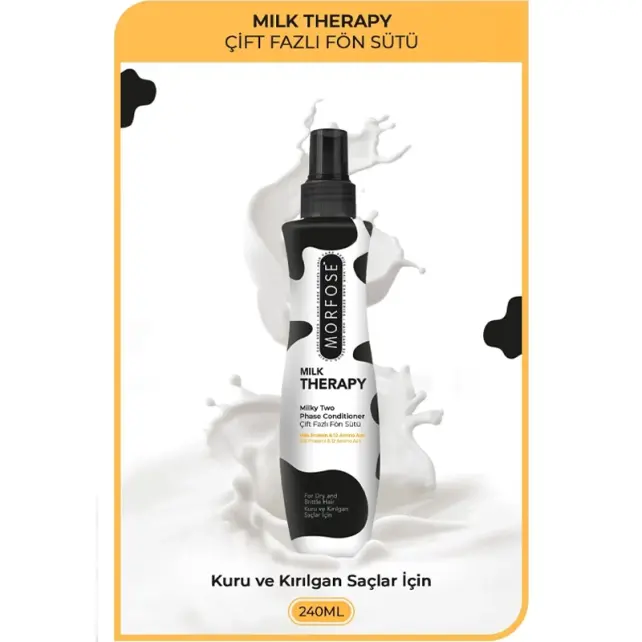 Morfose Milk Therapy Milk Two Conditioner - Çift Fazlı Fön Sütü 240ml - 2