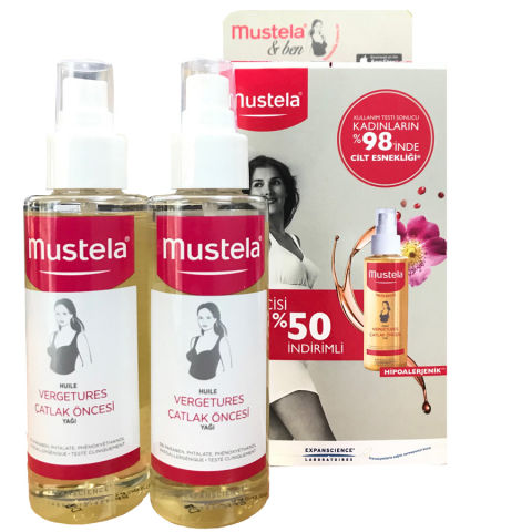 Mustela Stretch Marks Oil - Çatlak Öncesi Bakım Yağı 105ml 2li Kofre Mustela Stretch Marks Oil - Çatlak Öncesi Bakım Yağı 105ml 2li Kofre