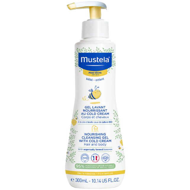 Mustela Cleansing Gel Cold Cream - Besleyici Şampuan 300ml - 1