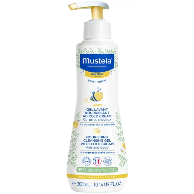 Mustela Cleansing Gel Cold Cream - Besleyici Şampuan 300ml - 1