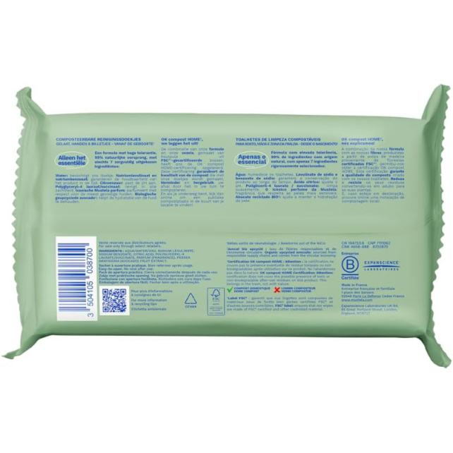 Mustela Cleansing Water Wipes - Islak Mendil 60 Adet - 2