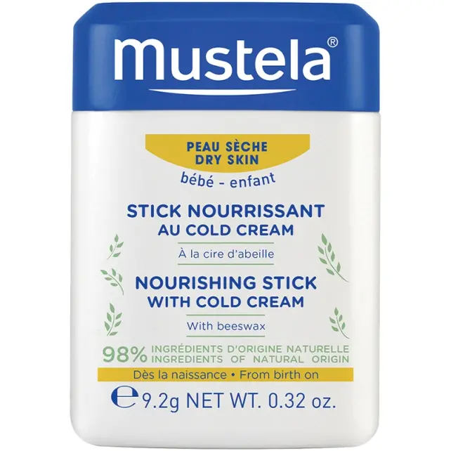Mustela Cold Cream Stick - Bebekler için Yüz Kremi 9.2g - 1