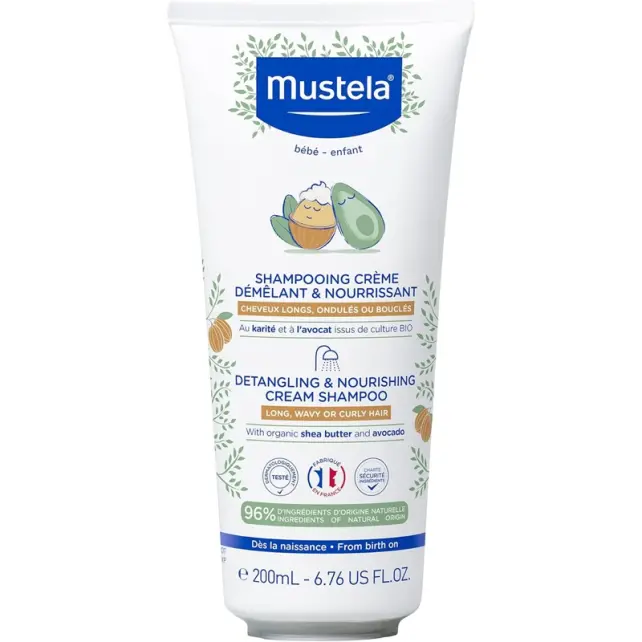 Mustela Detangling Nourishing Cream Shampoo - Kolay Tarama Saç Şampuanı 200ml - 1