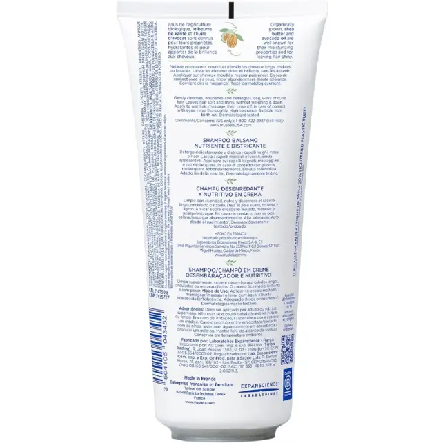 Mustela Detangling Nourishing Cream Shampoo - Kolay Tarama Saç Şampuanı 200ml - 2