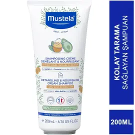 Mustela Detangling Nourishing Cream Shampoo - Kolay Tarama Saç Şampuanı 200ml - 3