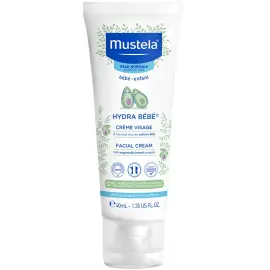 Mustela Hydra Bebe Face Cream - Bebekler için Yüz Bakım Kremi 40ml - 1