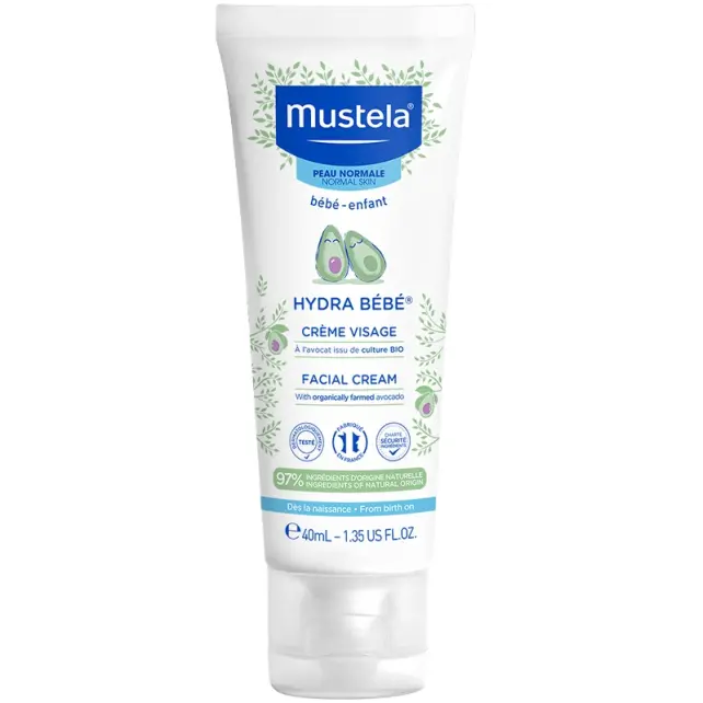 Mustela Hydra Bebe Face Cream - Bebekler için Yüz Bakım Kremi 40ml - 1