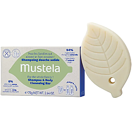 Mustela Shampoo Body Cleansing Bar - Şampuan ve Vücut Temizleme Barı 75g - Mustela