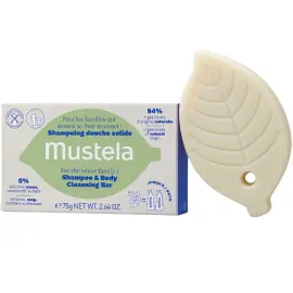 Mustela Shampoo Body Cleansing Bar - Şampuan ve Vücut Temizleme Barı 75g - 1