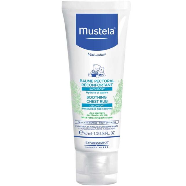 Mustela Soothing Chest Rub - Yatıştırıcı Balsam 40ml Mustela Soothing Chest Rub - Yatıştırıcı Balsam 40ml