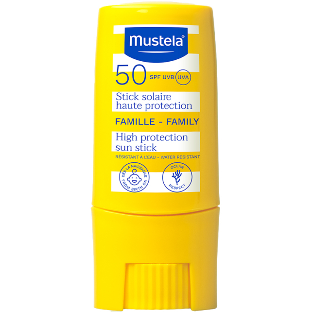 Mustela SPF50+ High Protection Sun - Yüksek Korumalı Stick Güneş Kremi 9ml - 1
