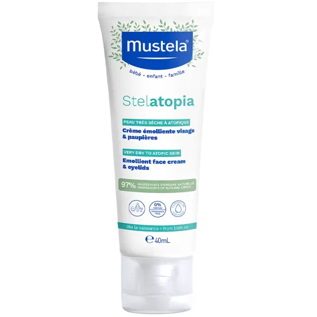 Mustela Stelatopia Emollient Face Cream - Yüz Kremi 40ml - 1