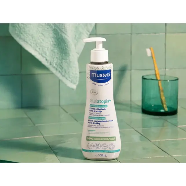 Mustela Stelatopia+ Lipid Replenishing Cream - Lipid Yenileyici Etkili Bakım Kremi 300ml - 4