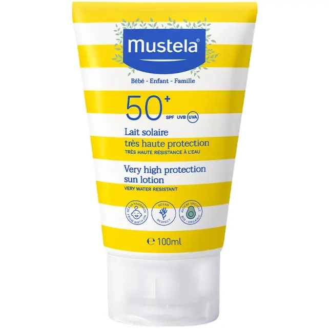 Mustela Sun Lotion SPF 50+ Yüksek Koruma Faktörlü Güneş Losyonu 100ml - 1