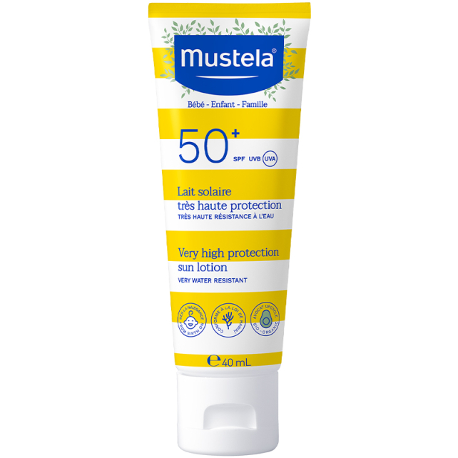 Mustela Sun Lotion SPF 50+ Yüksek Koruma Faktörlü Güneş Losyonu 40ml - 1