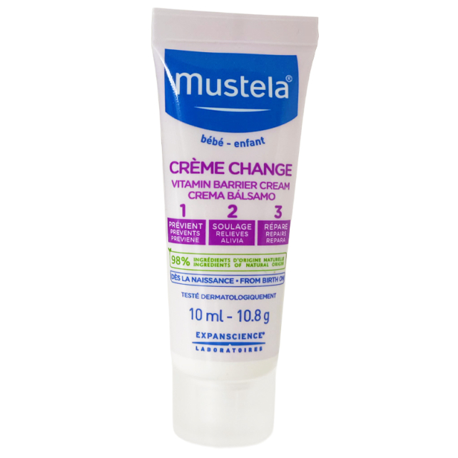 Mustela Vitamin Barrier 1-2-3 Cream - Pişik Önleyici Bakım Kremi 10ml - 1
