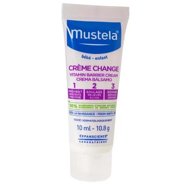 Mustela Vitamin Barrier 1-2-3 Cream - Pişik Önleyici Bakım Kremi 10ml - 1