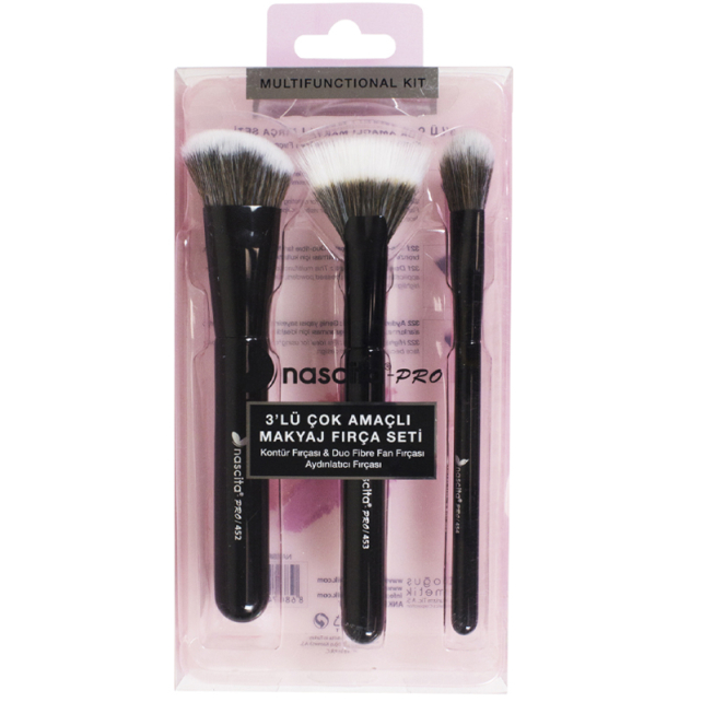Nascita Çok Amaçlı Makyaj Fırça Seti 3'lü No: 100 - 1