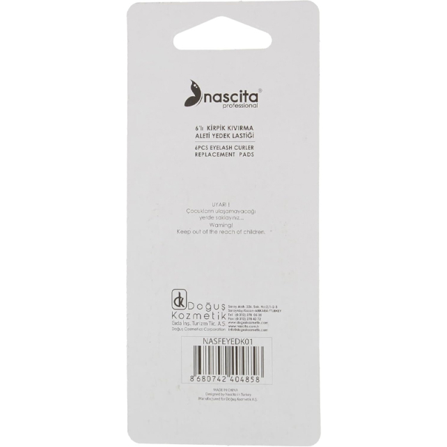 Nascita Kirpik Kıvırma Aleti Yedek Lastik - Beyaz 6 Adet - 2