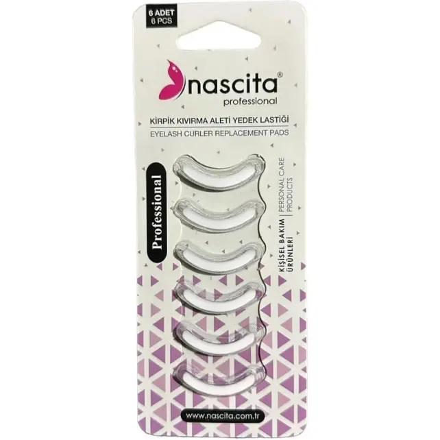 Nascita Kirpik Kıvırma Aleti Yedek Lastik - Beyaz 6 Adet - 1
