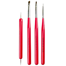 Nascita Nail Art Tırnak Süsleme Fırçası - 4 Adet - Nascita