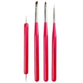 Nascita Nail Art Tırnak Süsleme Fırçası - 4 Adet - Nascita